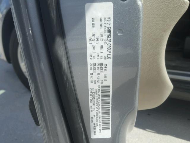 2C4RRGAG1DR817412 - 2013 RAM TRADESMAN GRAY photo 10