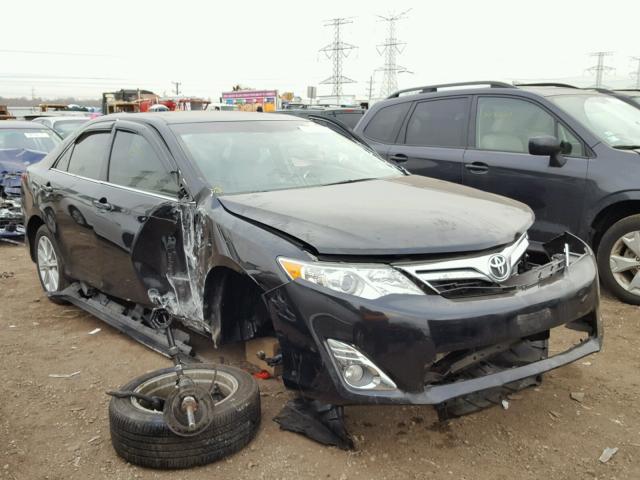 4T1BK1FK9CU525004 - 2012 TOYOTA CAMRY SE BLACK photo 1