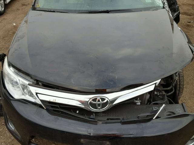 4T1BK1FK9CU525004 - 2012 TOYOTA CAMRY SE BLACK photo 7