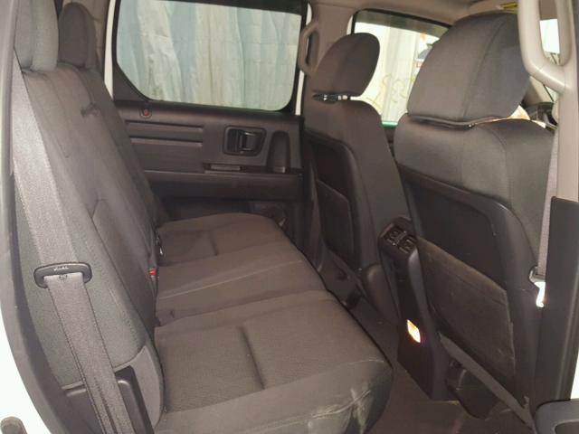 5FPYK1F70DB016253 - 2013 HONDA RIDGELINE WHITE photo 6