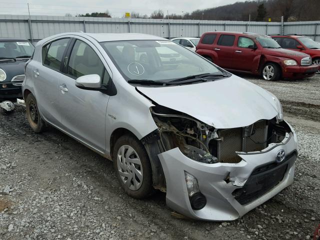 JTDKDTB34F1113667 - 2015 TOYOTA PRIUS C SILVER photo 1