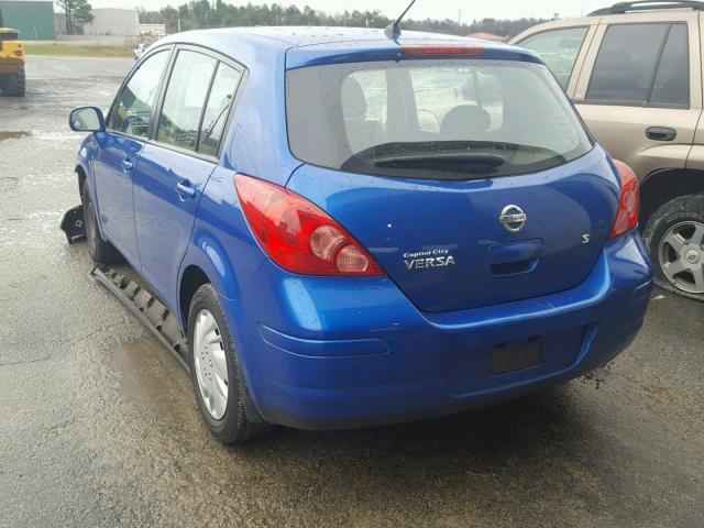 3N1BC13EX7L445634 - 2007 NISSAN VERSA S BLUE photo 3