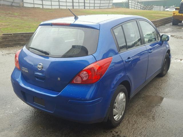 3N1BC13EX7L445634 - 2007 NISSAN VERSA S BLUE photo 4