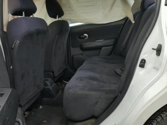 3N1BC11E77L408897 - 2007 NISSAN VERSA S WHITE photo 6