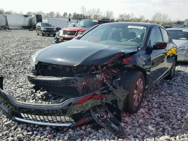 1HGCR2F30FA180553 - 2015 HONDA ACCORD LX BLACK photo 2