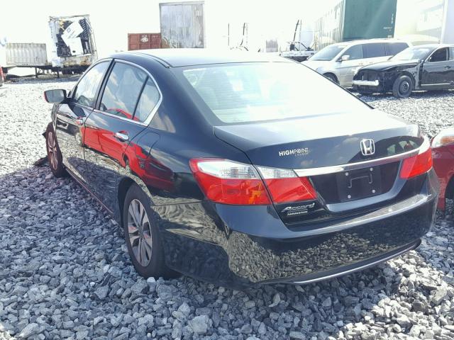 1HGCR2F30FA180553 - 2015 HONDA ACCORD LX BLACK photo 3