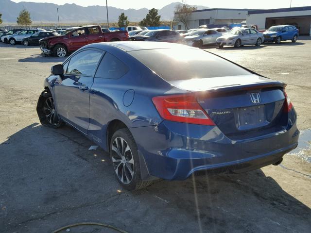 2HGFG4A58DH704800 - 2013 HONDA CIVIC SI BLUE photo 3