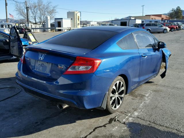 2HGFG4A58DH704800 - 2013 HONDA CIVIC SI BLUE photo 4