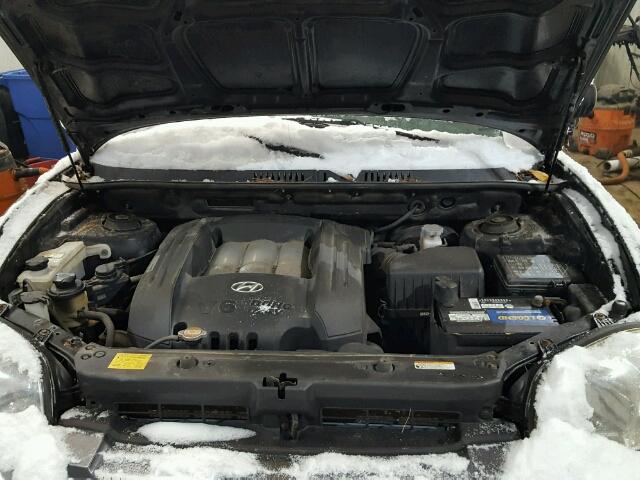 KM8SC73D36U105328 - 2005 HYUNDAI SANTA FE BLACK photo 7