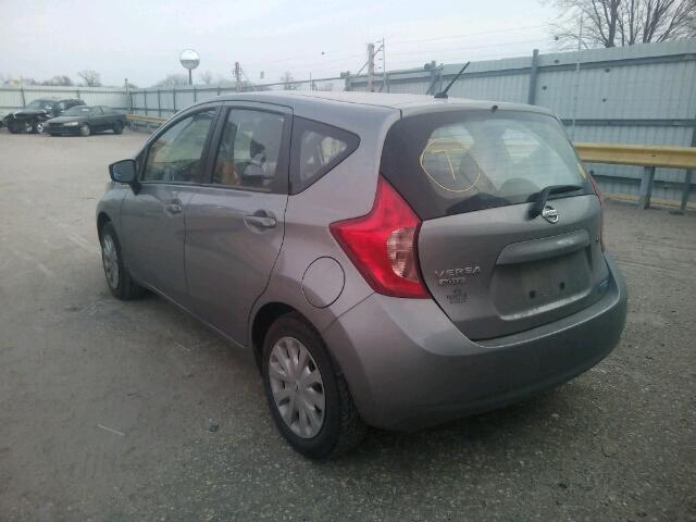 3N1CE2CPXFL438249 - 2015 NISSAN VERSA NOTE SILVER photo 3