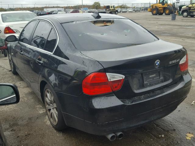 WBAVD33576KV65195 - 2006 BMW 330 XI BLACK photo 3