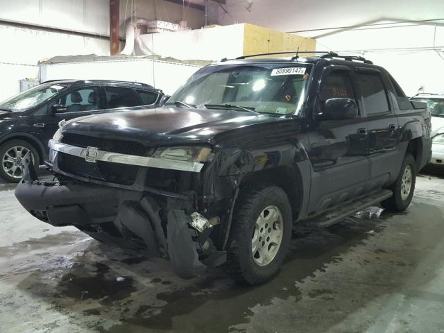 3GNEK12Z15G263366 - 2005 CHEVROLET AVALANCHE BLACK photo 2