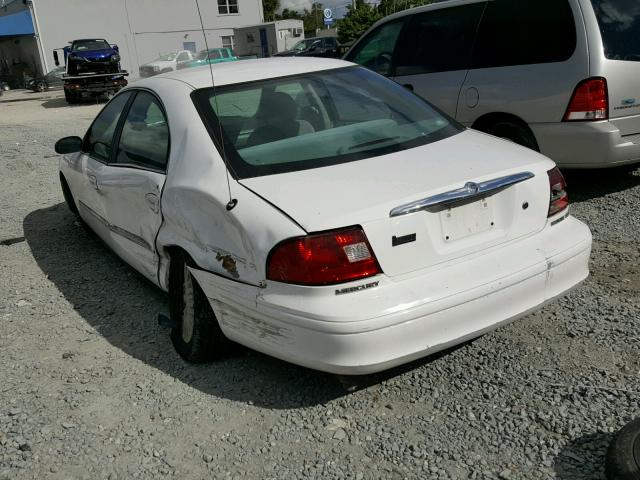 1MEFM50U22G617584 - 2002 MERCURY SABLE GS WHITE photo 3