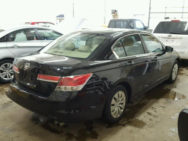 1HGCP2F32BA098145 - 2011 HONDA ACCORD LX BLACK photo 4