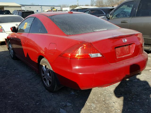 1HGCM71656A012419 - 2006 HONDA ACCORD EX RED photo 3