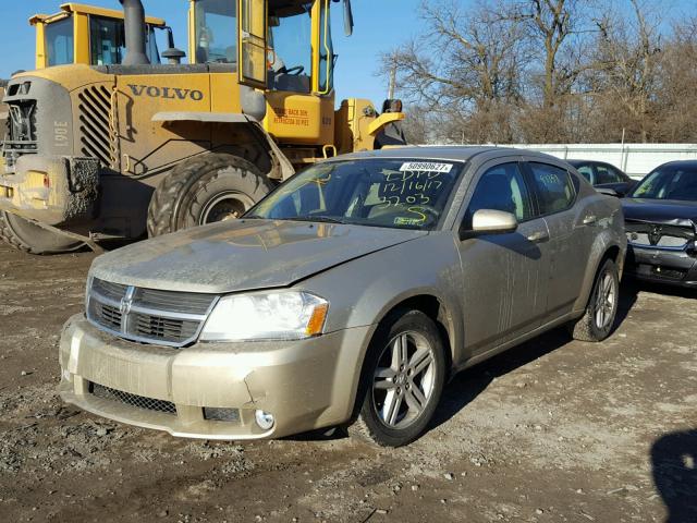 1B3CC5FB8AN133203 - 2010 DODGE AVENGER R/ TAN photo 2