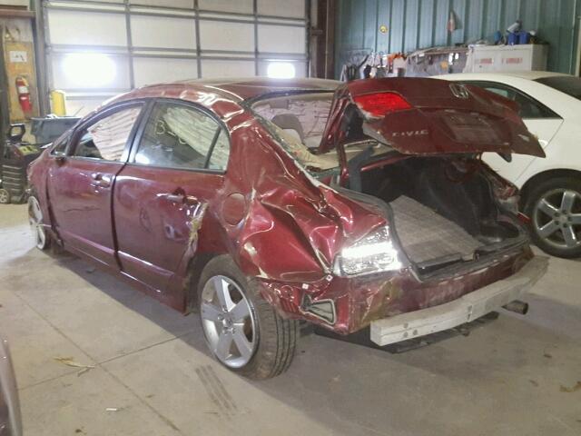 1HGFA168X6L077736 - 2006 HONDA CIVIC EX ბურგუნდია ფოტო 3