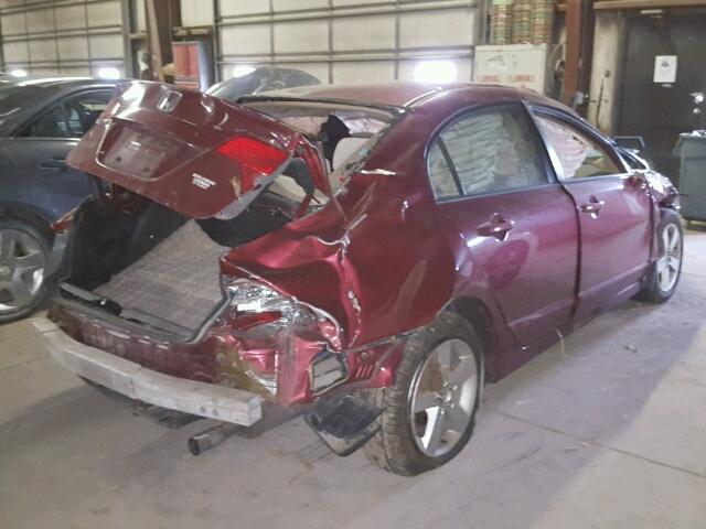 1HGFA168X6L077736 - 2006 HONDA CIVIC EX BURGUNDY photo 4