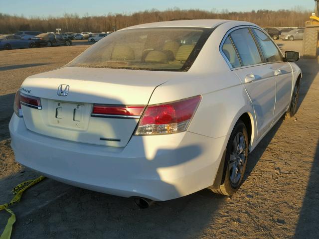 1HGCP2F65CA000818 - 2012 HONDA ACCORD SE WHITE photo 4