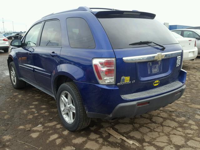 2CNDL63F756120190 - 2005 CHEVROLET EQUINOX LT BLUE photo 3