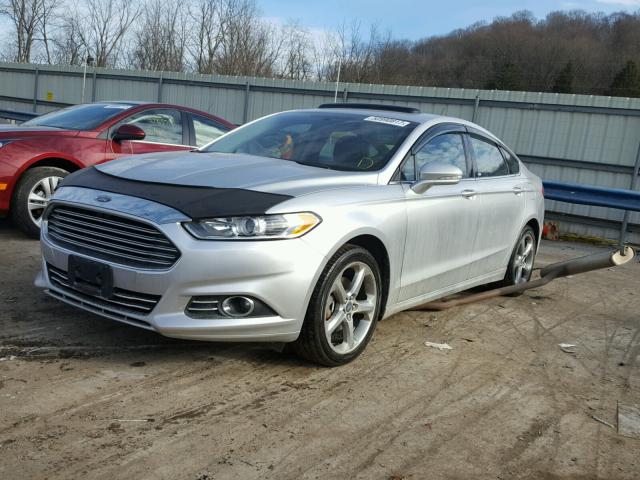 3FA6P0HR3DR101991 - 2013 FORD FUSION SE SILVER photo 2