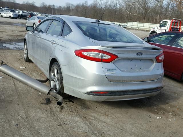 3FA6P0HR3DR101991 - 2013 FORD FUSION SE SILVER photo 3