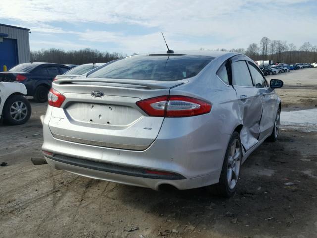 3FA6P0HR3DR101991 - 2013 FORD FUSION SE SILVER photo 4