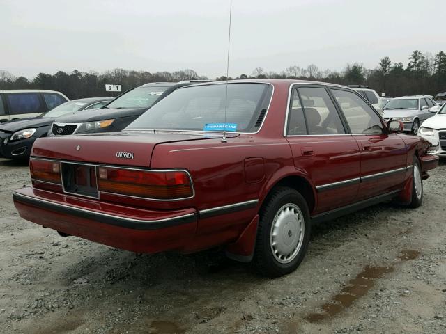 JT2MX83E3K0009189 - 1989 TOYOTA CRESSIDA L RED photo 4