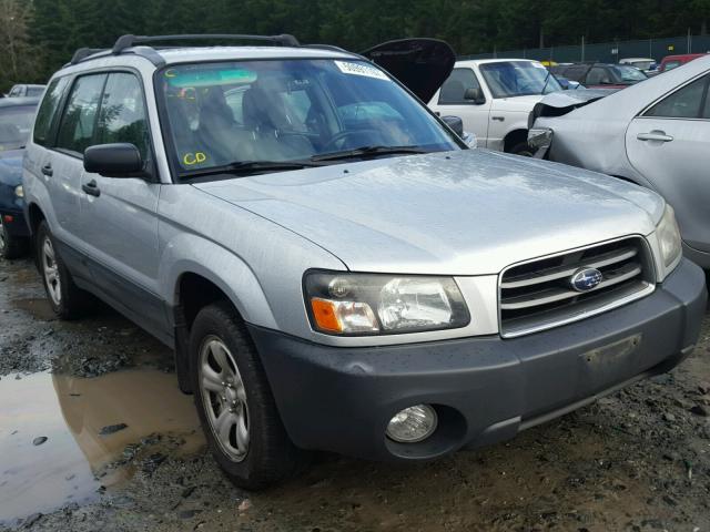 JF1SG63625H727291 - 2005 SUBARU FORESTER 2 SILVER photo 1