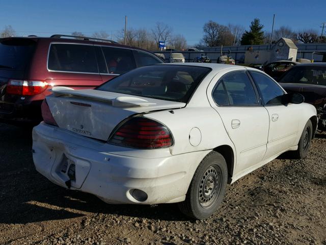 1G2NE52E15M217350 - 2005 PONTIAC GRAND AM S WHITE photo 4