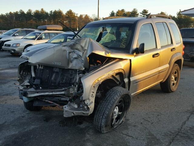 1J8GL48K03W692449 - 2003 JEEP LIBERTY SP GRAY photo 2