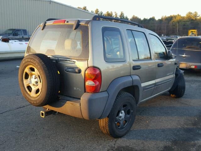 1J8GL48K03W692449 - 2003 JEEP LIBERTY SP GRAY photo 4