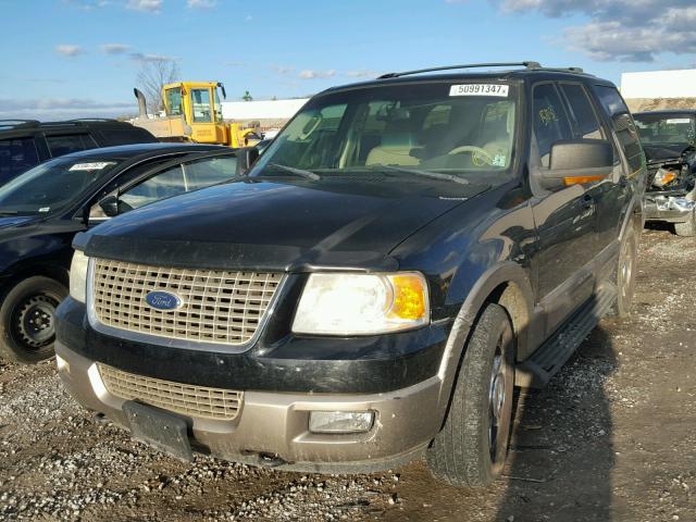 1FMFU18L13LA52349 - 2003 FORD EXPEDITION BLACK photo 2