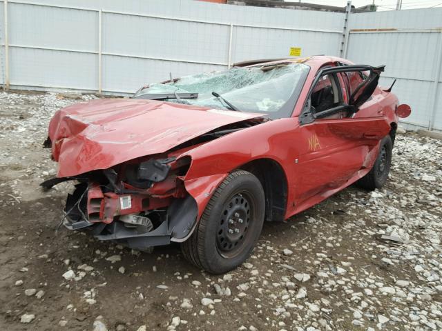 2G2WP552081105848 - 2008 PONTIAC GRAND PRIX RED photo 2