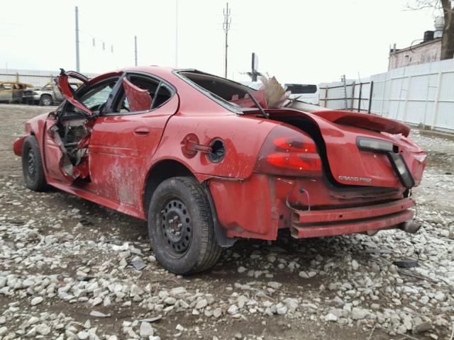 2G2WP552081105848 - 2008 PONTIAC GRAND PRIX RED photo 3