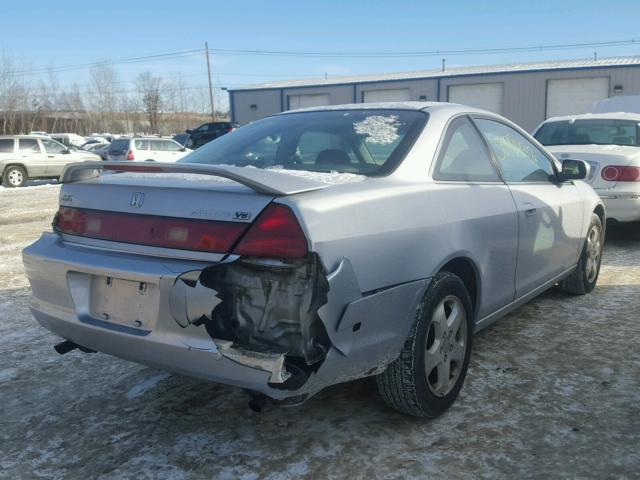 1HGCG2252YA033103 - 2000 HONDA ACCORD EX SILVER photo 4