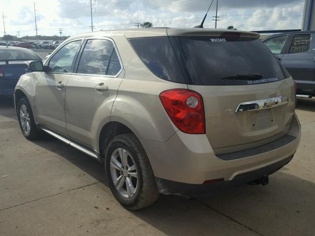 2GNALBEK5C6342290 - 2012 CHEVROLET EQUINOX LS TAN photo 3