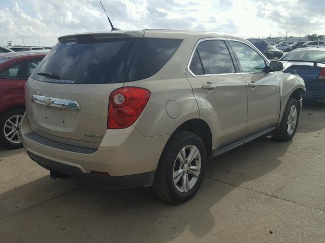 2GNALBEK5C6342290 - 2012 CHEVROLET EQUINOX LS TAN photo 4