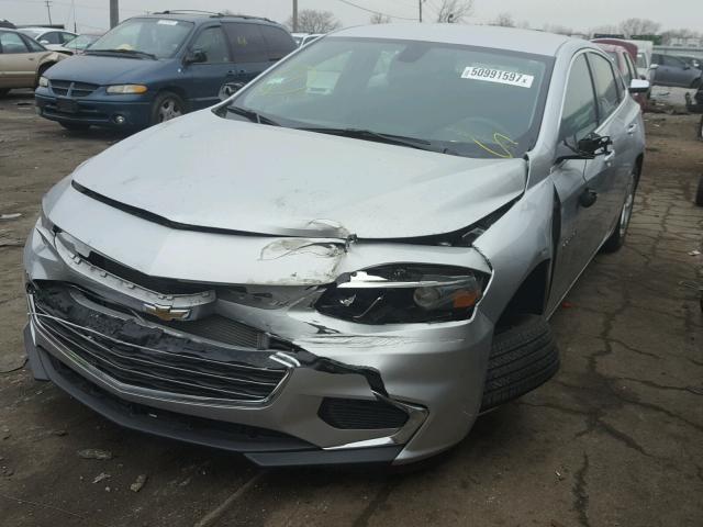 1G1ZB5ST2HF178550 - 2017 CHEVROLET MALIBU LS SILVER photo 2