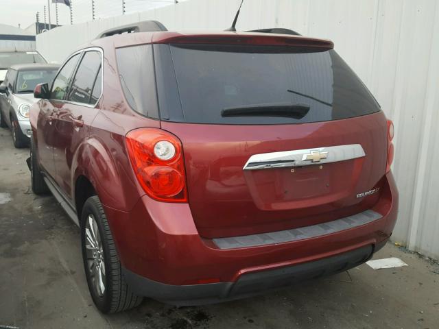 2CNALPEW9A6245479 - 2010 CHEVROLET EQUINOX LT BURGUNDY photo 3