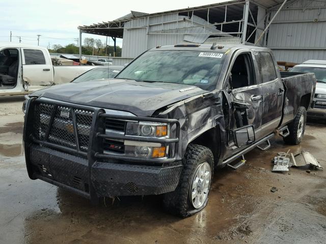 1GC4K0C82FF587756 - 2015 CHEVROLET SILVERADO CHARCOAL photo 2