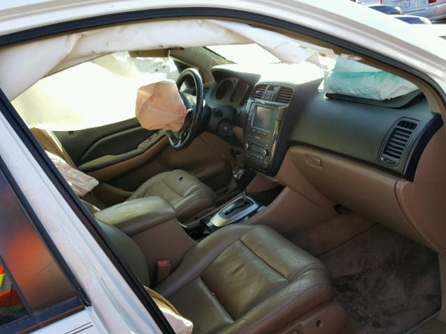 2HNYD18616H538470 - 2006 ACURA MDX TOURIN WHITE photo 5