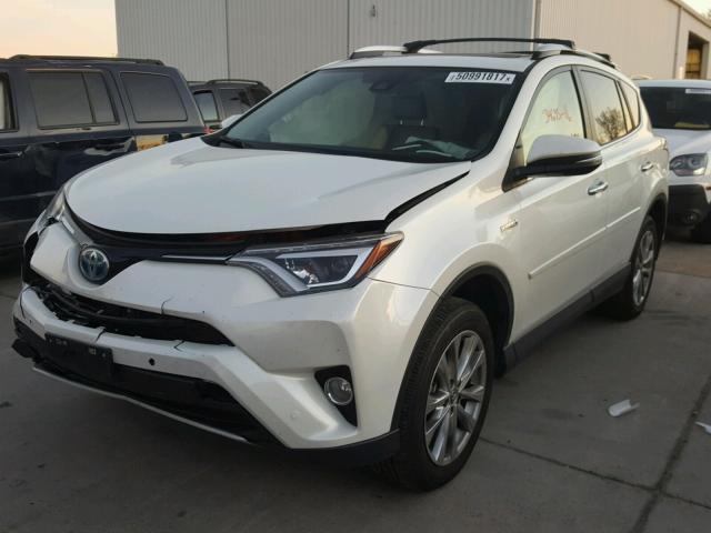 JTMDJREV0GD051007 - 2016 TOYOTA RAV4 HV LI WHITE photo 2