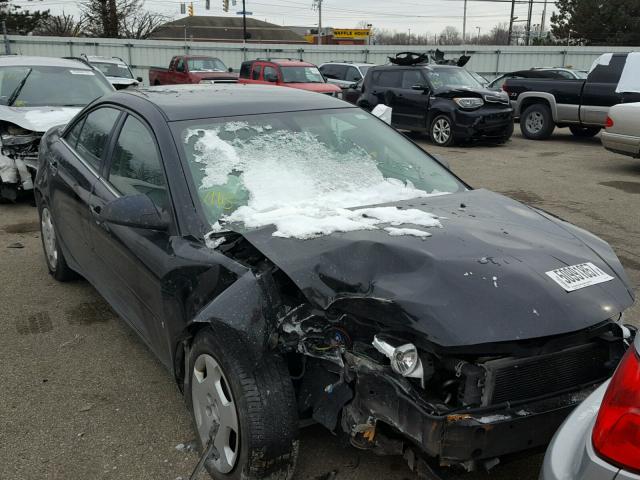 1G2ZF58B974271249 - 2007 PONTIAC G6 VALUE L BLACK photo 1