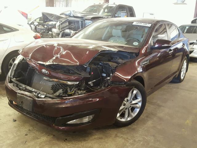 5XXGN4A79DG147523 - 2013 KIA OPTIMA EX MAROON photo 2