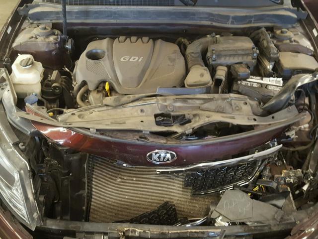 5XXGN4A79DG147523 - 2013 KIA OPTIMA EX MAROON photo 7
