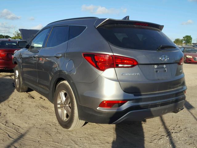 5NMZU3LB4HH006163 - 2017 HYUNDAI SANTA FE S GRAY photo 3