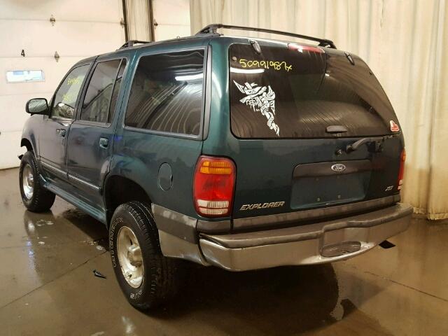 1FMZU32E9XZA87307 - 1999 FORD EXPLORER GREEN photo 3