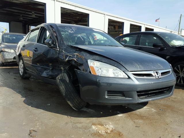 3HGCM56467G706289 - 2007 HONDA ACCORD LX GRAY photo 1