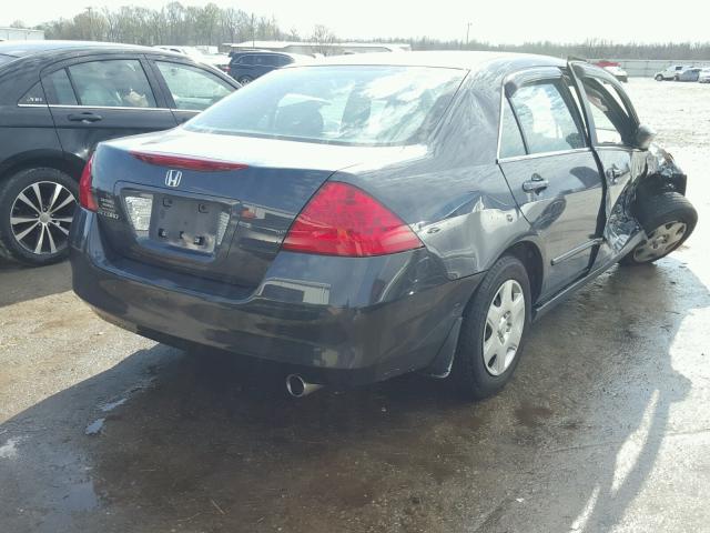 3HGCM56467G706289 - 2007 HONDA ACCORD LX GRAY photo 4